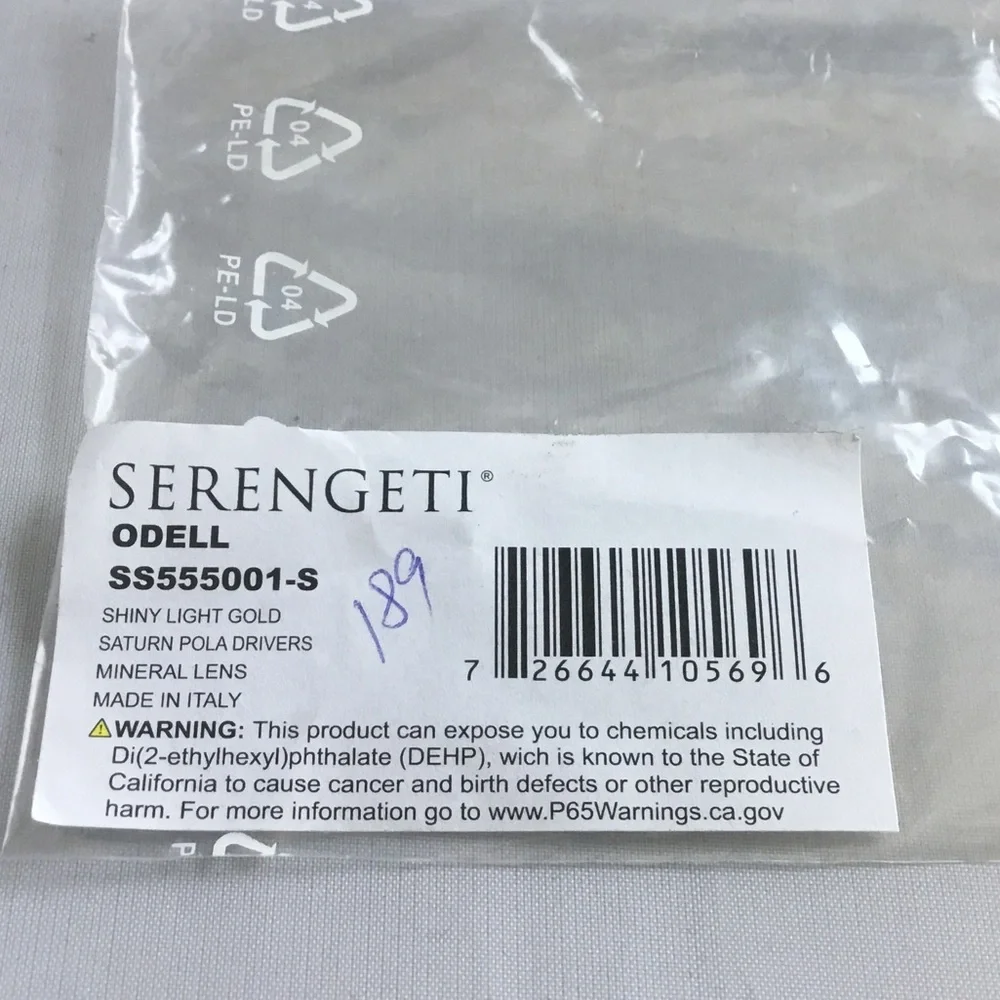Serengeti Odell Polarized Gold Frame Sunglasses with Brown Lenses